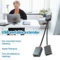 USB 2.0 A-Stecker auf 2 Dual-Buchsen-Y-Splitter-Hub-Adapter USB-Kabel 2 L Y9N2