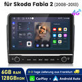 Android 13 Carplay Autoradio GPS Für VW Für Skoda Fabia 2 2008-2013 4G DAB+ 128G