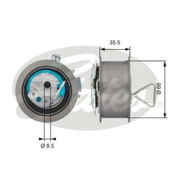 GATES Spannrolle Zahnriemen für VW Touran 2.0 TDI 1.9 Passat Variant Audi A3