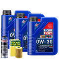 Motoröl 0W30 LIQUI MOLY Synthoil Longtime Plus 3L +MANN Ölfilter +Spülung