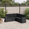 Gartenmöbel Sofa Garnitur Gartengarnitur Garten Sitzgruppe 5-tlg. Beige vidaXL