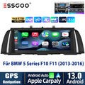 10,25" Android 13 Autoradio CarPlay 8-Core 4+64G GPS Nav für BMW 5er F10 F11 NBT