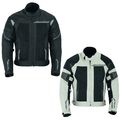 Herren Motorradjacke mit Protektoren Herren Textil Motorrad Roller Jacke Schwarz