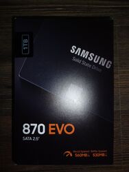 Samsung 870 EVO 1TB 2,5 Zoll SATA III Interne SSD (MZ-77E1T0B/EU)