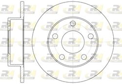 2x ROADHOUSE Bremsscheibe 6513.00 245mm für VW PASSAT B5 3B2 Variant 3B5 3B3 3B6