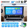 10.1" Android 14 Carplay Autoradio Für VW Passat B6 B7 CC 10-2015 DAB+ Cam 4+64G