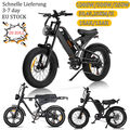 AiliFe 20 Zoll Elektrofahrrad E-bike 1000W 48V15AH Mountain E-fahrrad Pedelec DE