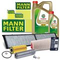 MANN-FILTER INSPEKTIONSPAKET+6L CASTROL EDGE 5W-30 M FÜR BMW 3-ER E90 E91 318d