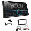 Kenwood 2-DIN Autoradio Bluetooth DAB+ für Fiat Doblo ab 2015 schwarz matt