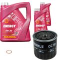 MAHLE Ölfilter 7 L MANNOL Energy 5W-30 für Renault Safrane I 2.2