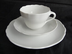 1 Kaffeegedeck - Hutschenreuther / Maria Theresia - Porzellan - weiß / 3 teilig