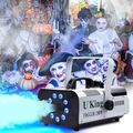 Nebelmaschine 1200W Rauch mit Fernbedienung LED RGB Bühnenlicht Party DJ Show