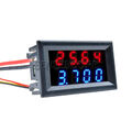 1/2/5PCS DC 0-200V 10A Dual Digital LED 4 Bit 5 Wires Amp Voltmeter Ammeter