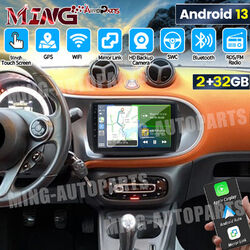 Android 13 Für Benz Smart Forfour Fortwo 453 DAB CarPlay Autoradio Navi +MIK KAM