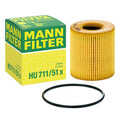 Ölfilter MANN-FILTER HU 711/51 x für Citroën Peugeot Fiat Ford Land Rover Mini
