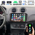 9" DAB+ 32G Android 13 Carplay Für Seat Ibiza IV 6J 2009-13 Autoradio GPS RDS BT