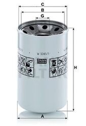 MANN-FILTER Filter, Arbeitshydraulik W 1245/3 x