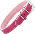 Schnüffelfreunde Hundehalsband aus Leder - Fun-Line - Pink-Rosa