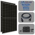 Balkonkraftwerk 1130W Bifazial PV Modul mit 800W Wifi Wechselrichter Solaranlage