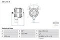 BOSCH Lichtmaschine Generator Lima 0 986 042 580 +125.71€ Pfand für MAN F2000 SÜ