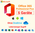 Microsoft Office 365 Pro Plus für 5 Geräte ✅ lebenslanges Konto für Mac Win iOS