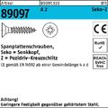 500er PACK(Stk)  890979200045040 Spanplattenschraube R 89097 SEKO Kreuzschlitz-P