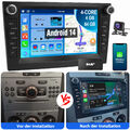 DAB+ Android 14 Autoradio 4+64GB KAM Für Opel Astra H Corsa C/D Vectra C Zafira