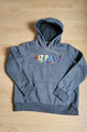 Piz Palü Sweatshirt Pulli mit Kapuze Hoody Pless grau meliert Gr XL