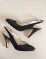 Original Vintage! Hochwertige Pumps Slingpumps Echtleder