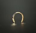 Büffelhorn Septum Piercing Schmuck Hufeisen Ring 9K 14K 18K massiv Gold 16-14g