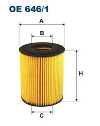 Ölfilter Filtereinsatz OE 646/1 FILTRON für MAN MAZ-MAN NEOPLAN ERF