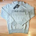 Calvin Sweatshirt mit Kapuze Bio-Baumwolle Grau Gr. S