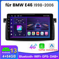 9" Android 13 4+64G Für BMW 3er E46 1998-2006 Autoradio GPS Navi 4G+WIFI DAB SWC