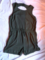 ♥  Sexy  kurzer Jumpsuit Overall Onesie olivgrün  Gr. 44  ♥