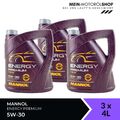 Mannol Energy Premium 5W-30 VW BMW Longlife-04 MB 229.52 3x4 Liter = 12 Liter