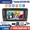 2+64G Android13 Autoradio GPS Carplay RDS BT DAB+ Kam Für Audi A3 S3 RS3 8P1 8PA