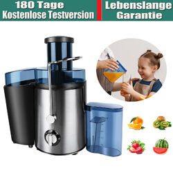 1000W Zentrifugaler Entsafter Öffnung gemüse Obst- Saftpresse Saft Juicer 500ML