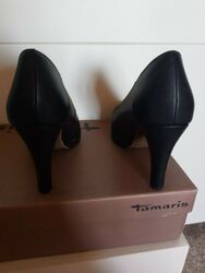 Tamaris Pumps, schwarz, Gr. 38, mit Original-Karton, neuwertig