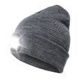 Wintermütze warme Mütze Strickmütze mit LED Licht aufladbar USB Beanie Portwest