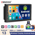 2+32G 7 Zoll 2 DIN Android 13 Carplay Kamera+ Autoradio GPS Navi RDS BT SWC USB