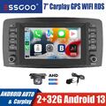 32G Autoradio Android 13 GPS RDS Carplay +Kamera Für Mercedes Benz R-Klasse W251