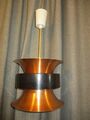 DDR Mid Century Pendelampe P637 VEB Metalldrücker Kupferleuchte 70er Jahre Lampe