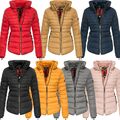 Marikoo Amber Damen Herbst Winter Stepp Jacke Kurz Parka Mantel warm gefüttert