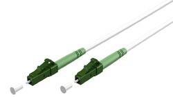 3x Glasfaserkabel (FTTH), Singlemode (OS2) White, (Simplex), 10 m; LC-APC (8°) S