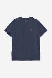 BRIXTON OATH V TEE T-SHIRT GR: M NAVY RED