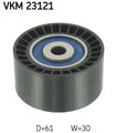 SKF Umlenkrolle Zahnriemen VKM 23121 61mm für OPEL CROSSLAND P17 P2QO COMBO K9 3