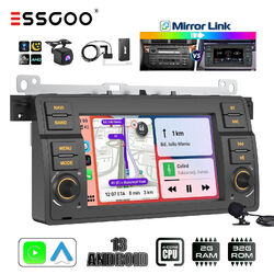 DAB+ Android 13 2+32G Carplay Autoradio GPS Kam Für BMW 3er E46 318 M3 Rover 75