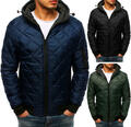 Herren Steppjacke Übergangsjacke Kapuze Stehkragen Zipp Blouson S-2XL DSTREET