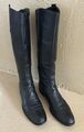 Gabor Stiefel Gr. 8 / 42-42,5 Schaftweite XS schmal Leder Schwarz Reitstiefel 