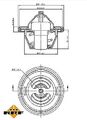 NRF Thermostat, Kühlmittel  u.a. für AUDI, DAEWOO, OPEL, SAAB, VW